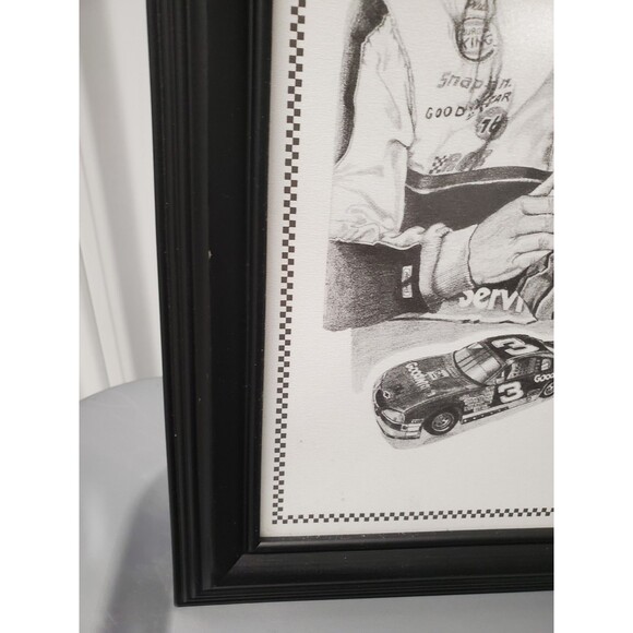 Dale Adkins Art- Dale Earnhardt SR & JR Sketch Drawing Print - 0226 - Picture 9 of 9